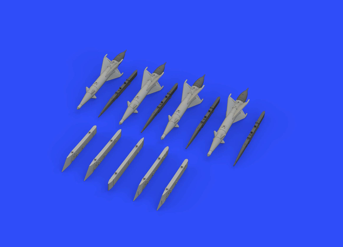 Eduard Brassin ED672192 1:72 RS-2US missiles with pylons for Mikoyan MiG-21