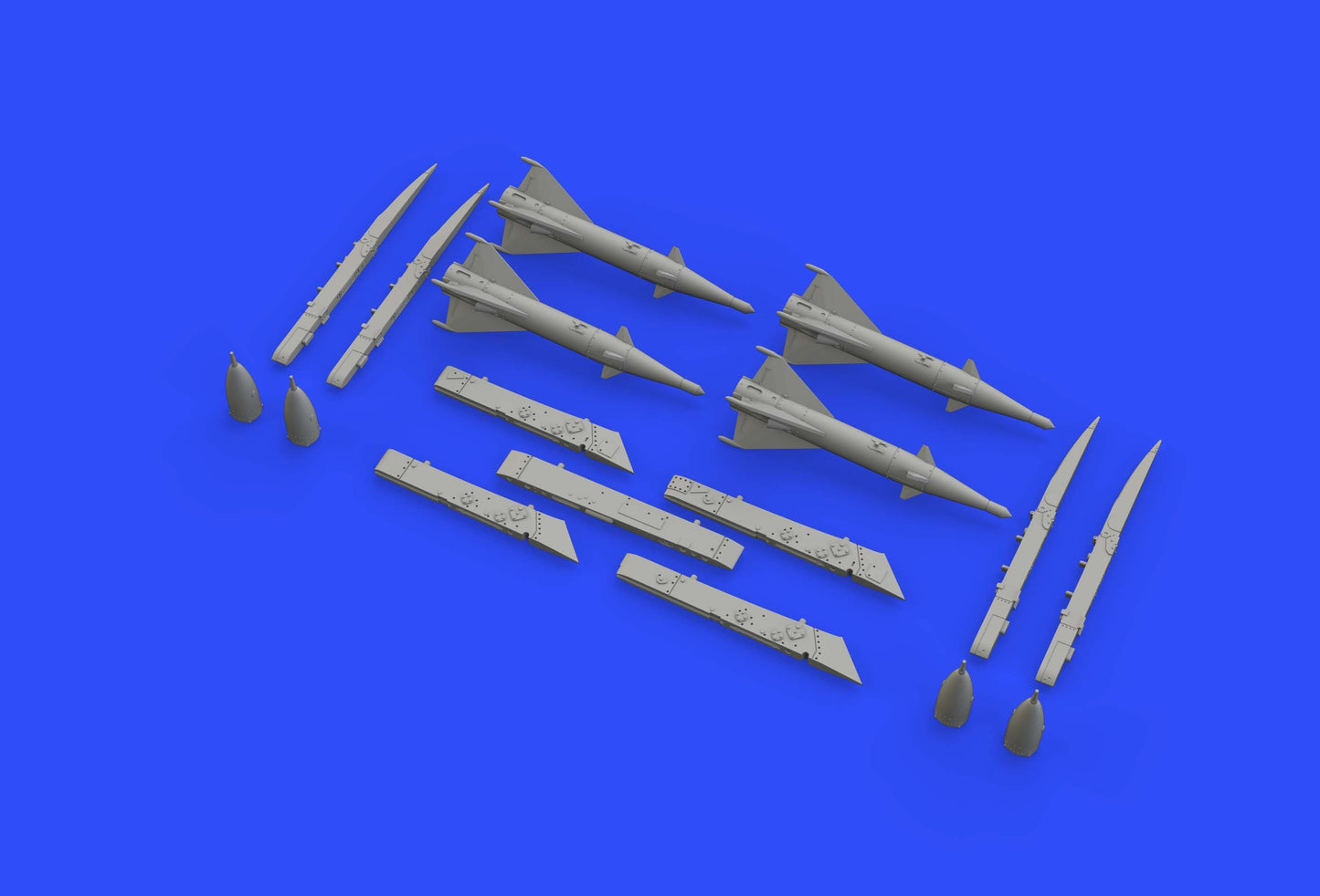 Eduard Brassin ED672192 1:72 RS-2US missiles with pylons for Mikoyan MiG-21