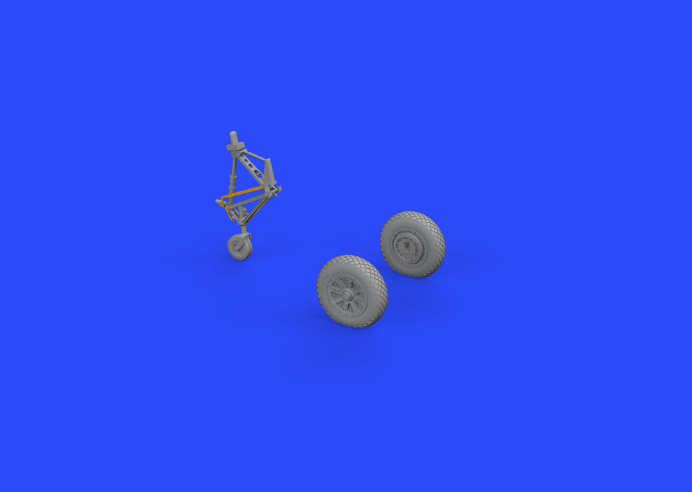 Eduard Brassin ED672204 1:72 Vought F4U-1A Corsair wheels with Wtd tyre effect