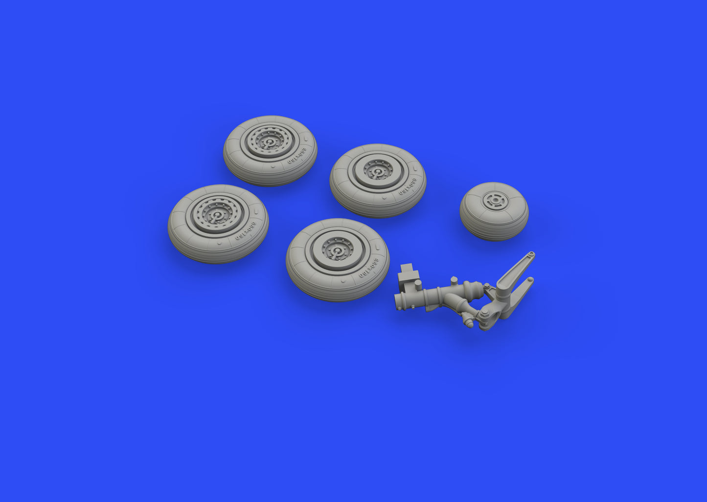 Eduard Brassin ED672228 1:72 Mikoyan MiG-17F wheels with weighted tyre effect