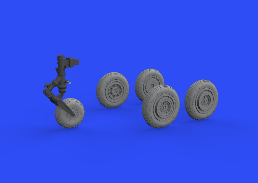 Eduard Brassin ED672228 1:72 Mikoyan MiG-17F wheels with weighted tyre effect