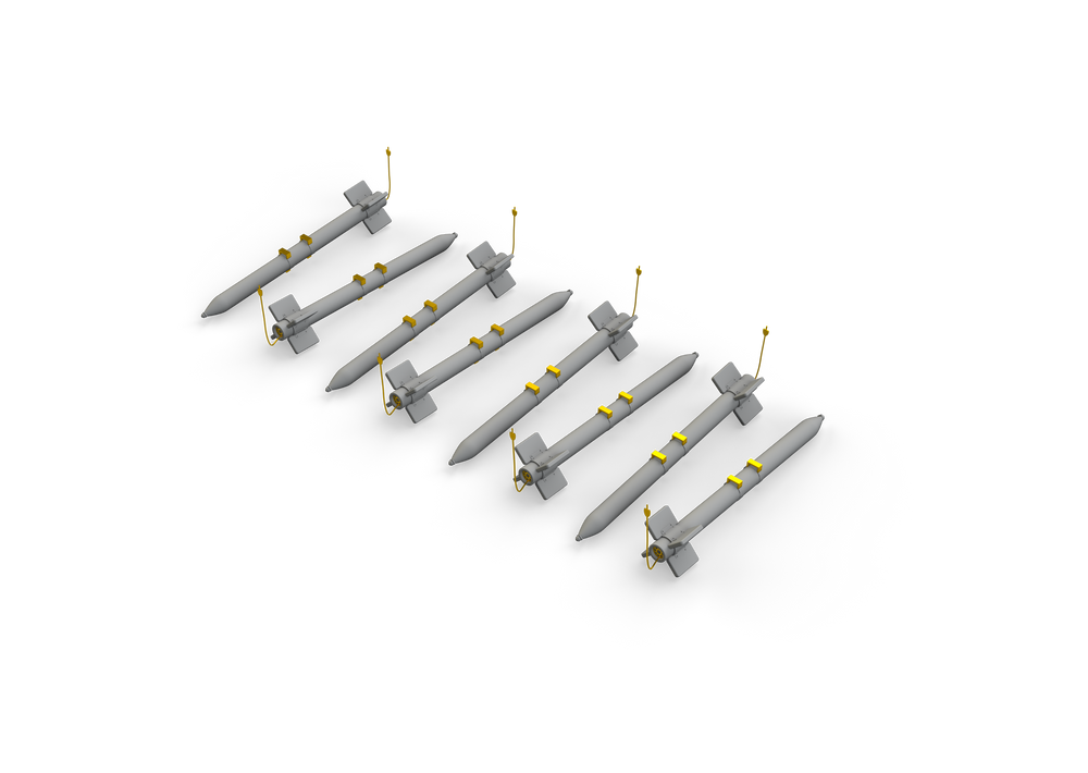 Eduard Brassin ED672238 1:72 HVAR rockets x 8