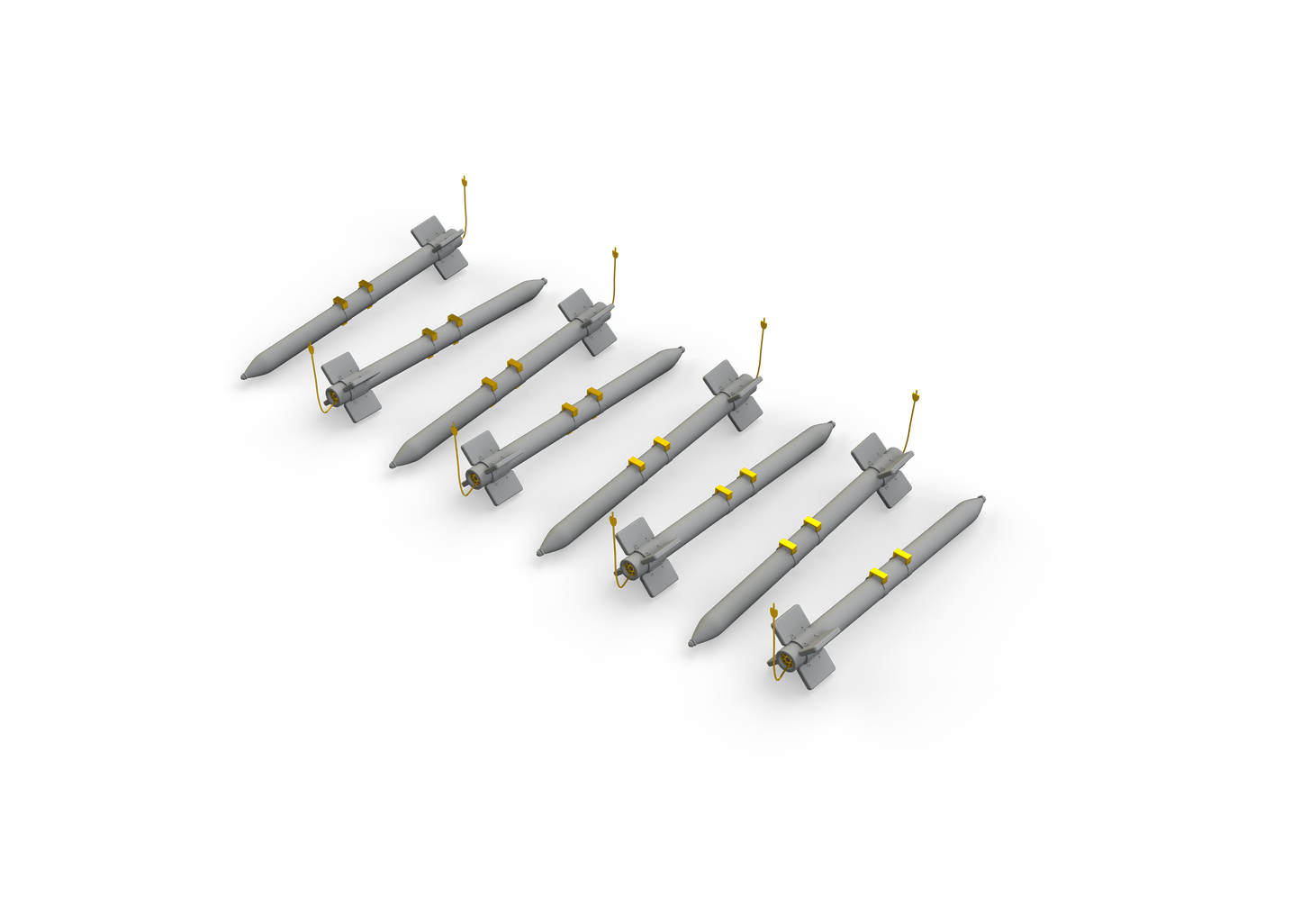 Eduard Brassin ED672238 1:72 HVAR rockets x 8