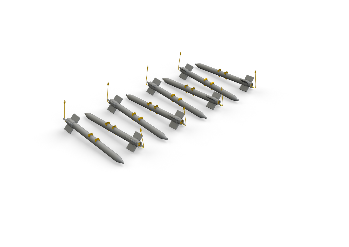 Eduard Brassin ED672238 1:72 HVAR rockets x 8