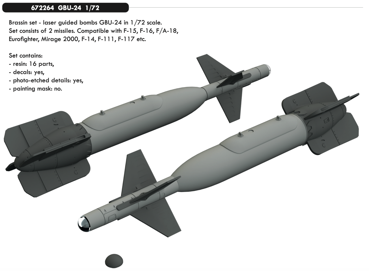 Eduard Brassin ED672264 GBU-24 1:72