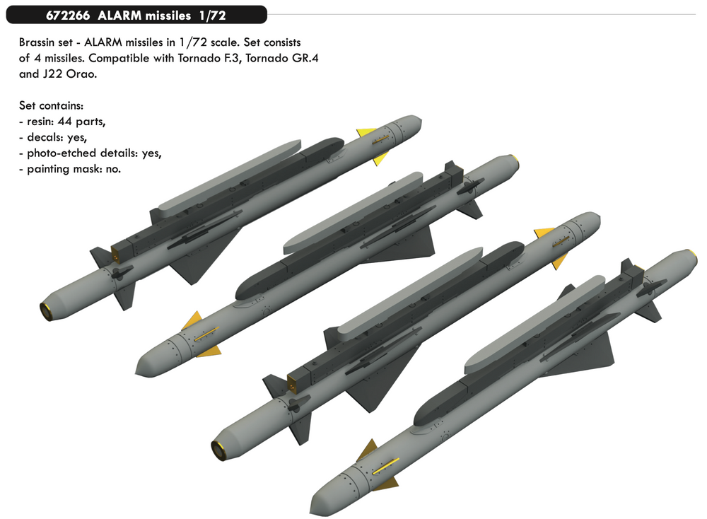 Eduard Brassin ED672266 1:72 ALARM missiles