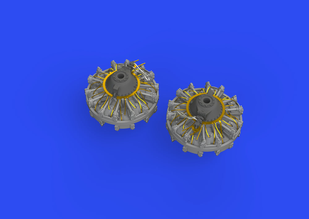 Eduard Brassin ED672275 1:72 North-American B-25J Mitchell engines