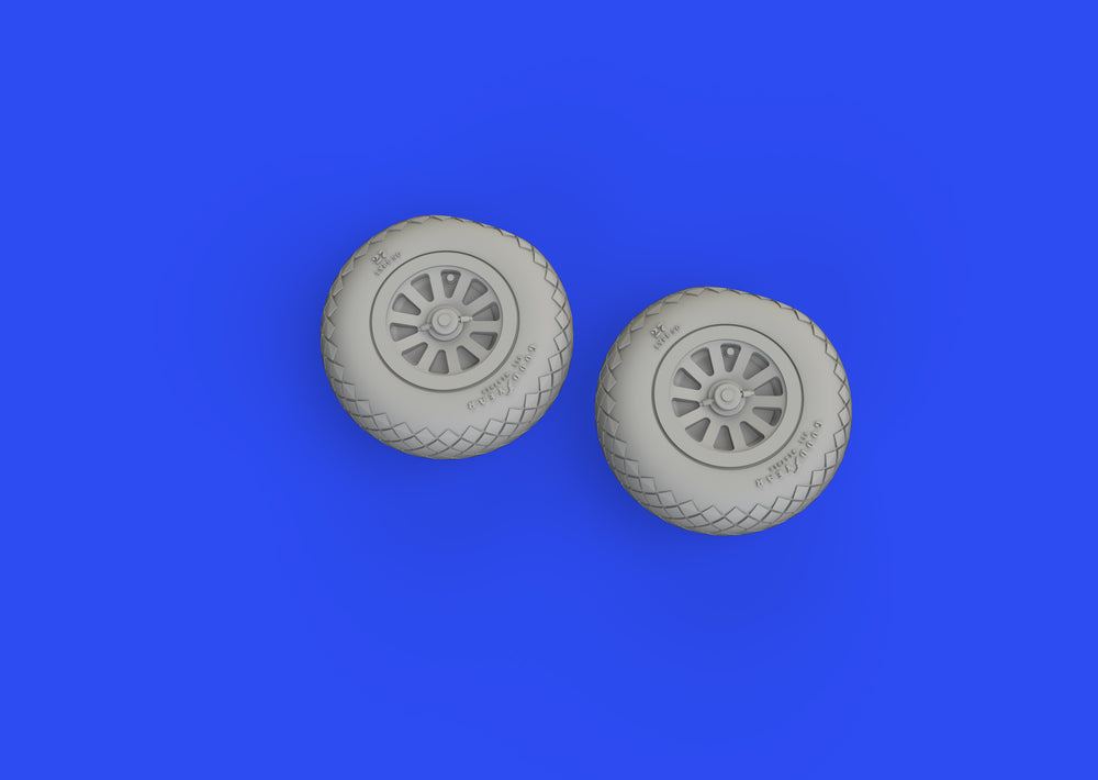 Eduard Brassin ED672282 1:72 P-51B/C Mustang Diamond Tread Weighted Wheels
