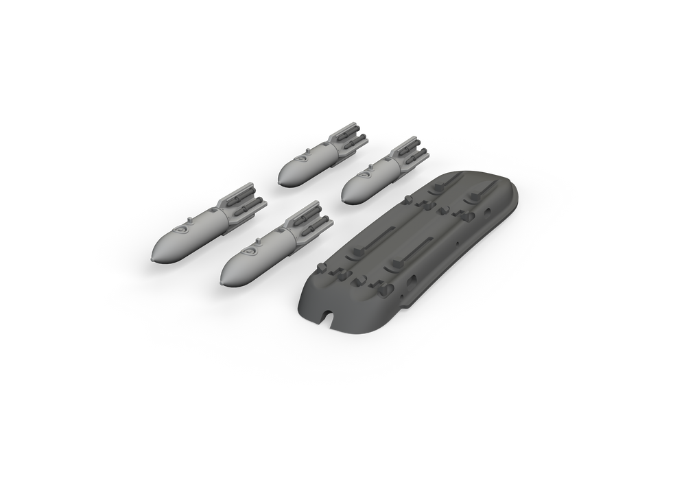 Eduard Brassin ED672293 1:72 Avia S-199 4xETC 50 rack with bombs