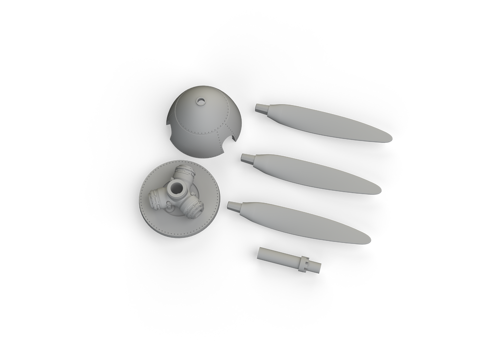 Eduard Brassin ED672313 1:72 Messerschmitt Bf-109F propeller early