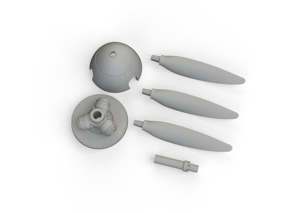 Eduard Brassin ED672314 1:72 Messerschmitt Bf-109F propeller late
