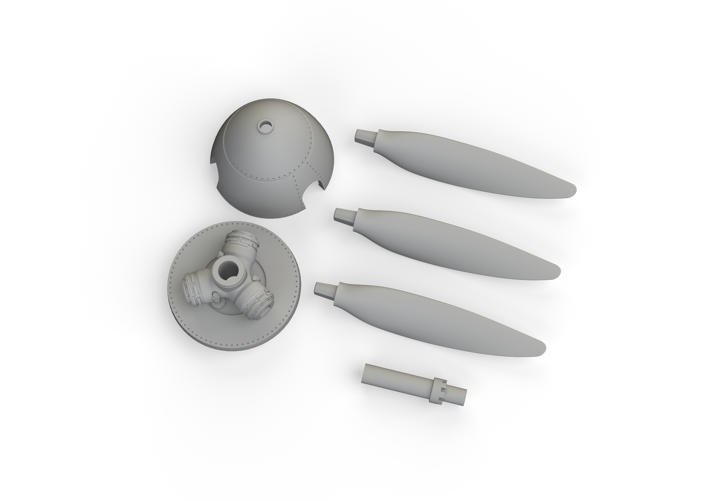 Eduard Brassin ED672314 1:72 Messerschmitt Bf-109F propeller late