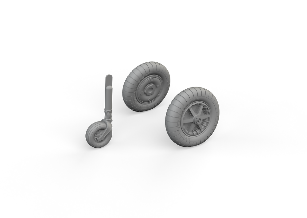 Eduard Brassin ED672316 1:72 Messerschmitt Bf-109F wheels
