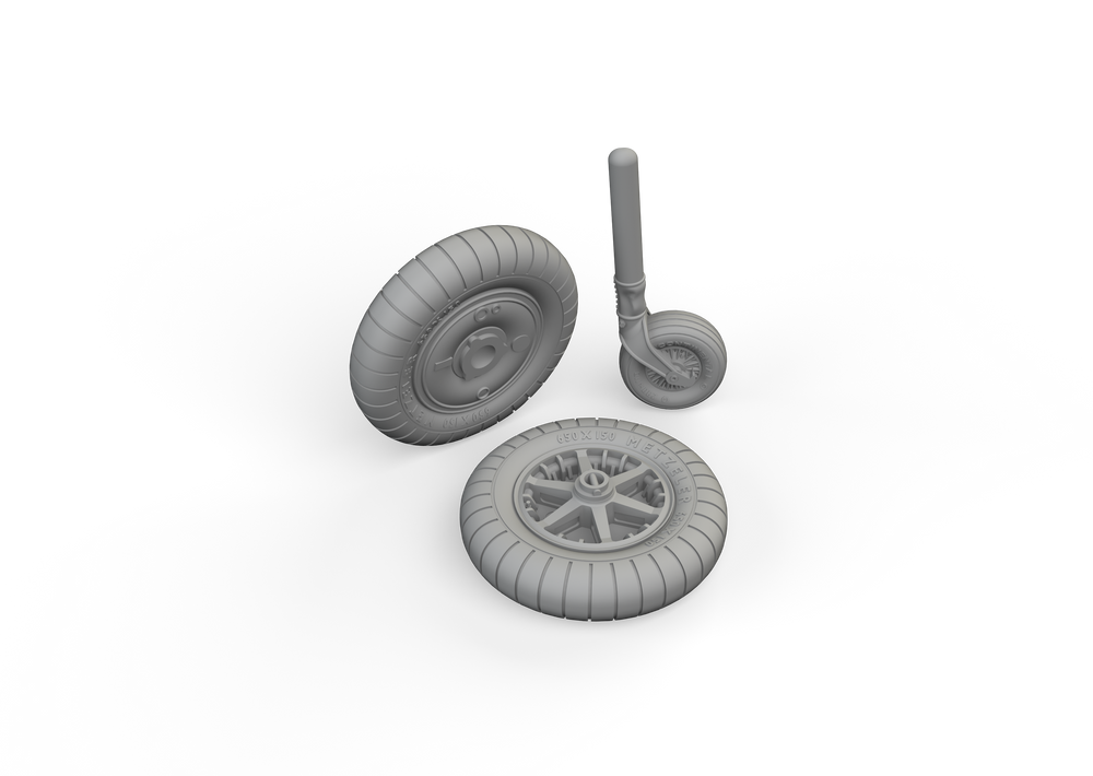 Eduard Brassin ED672316 1:72 Messerschmitt Bf-109F wheels