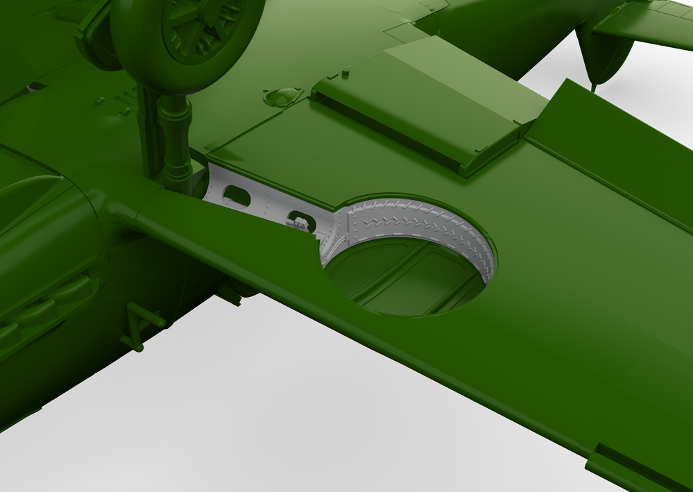 Eduard Brassin ED672322 1:72 Messerschmitt Bf-109F wheel bays rounded