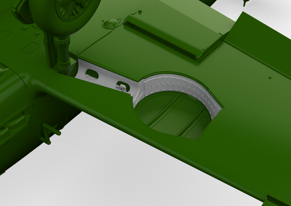 Eduard Brassin ED672323 1:72 Messerschmitt Bf-109F/G wheel bays angular