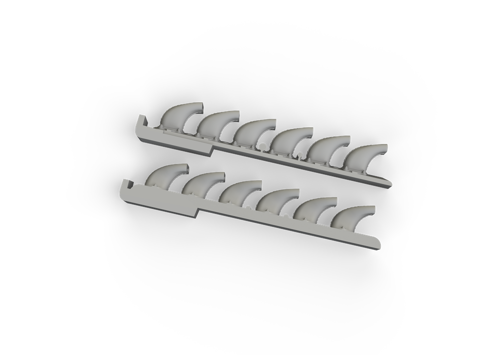 Eduard Brassin ED672325 1:72 Messerschmitt Bf-109F/G exhaust stacks