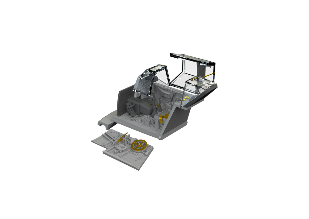 Eduard Brassin ED672327 1:72 Messerschmitt Bf-109F cockpit