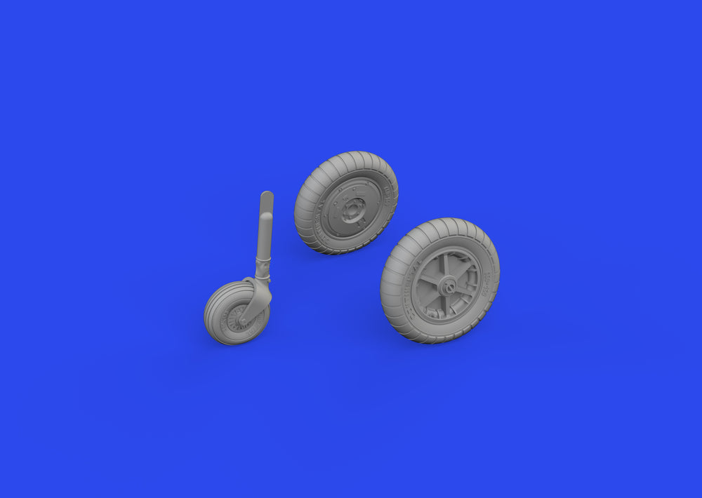 Eduard Brassin ED672341 1:72 Messerschmitt Bf-109G-2/G-4 wheels for bulged wings