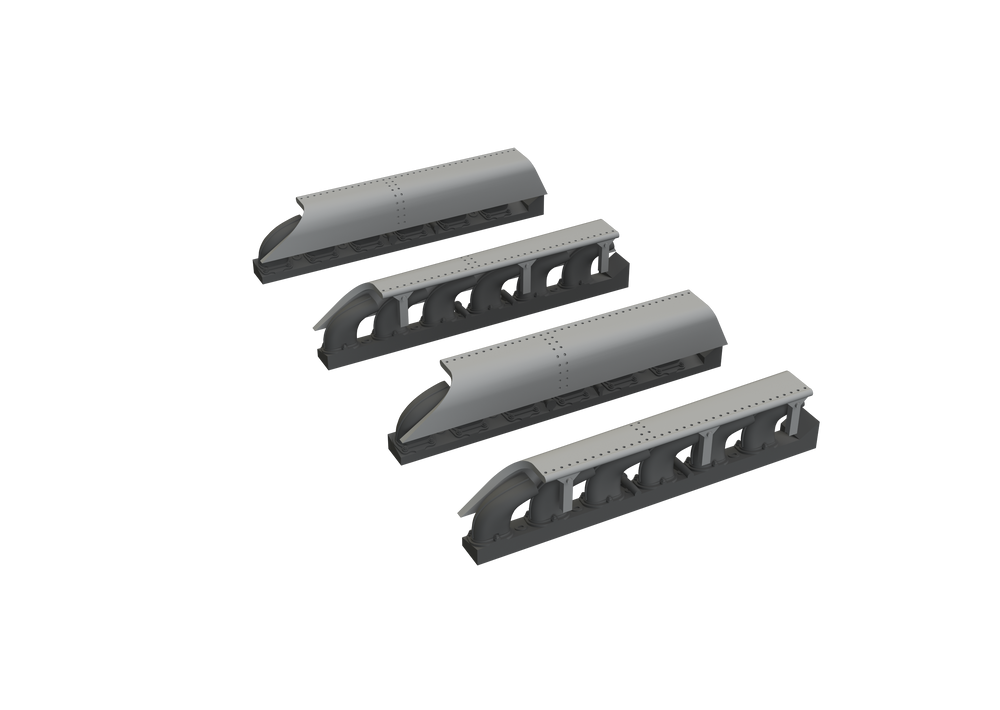 Eduard Brassin ED672356 1:72 Messerschmitt Me-410A-1/U-2 exhaust stacks