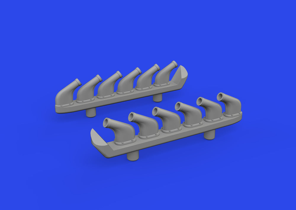 Eduard Brassin ED672358 1:72 North-American P-51D Mustang exhaust stacks