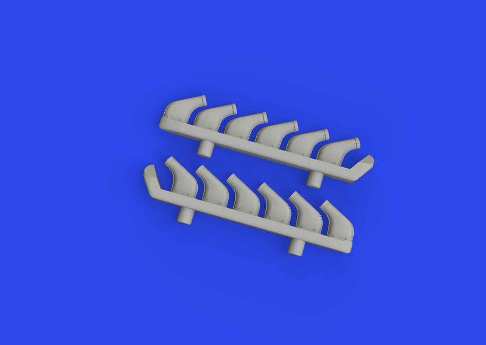 Eduard Brassin ED672358 1:72 North-American P-51D Mustang exhaust stacks