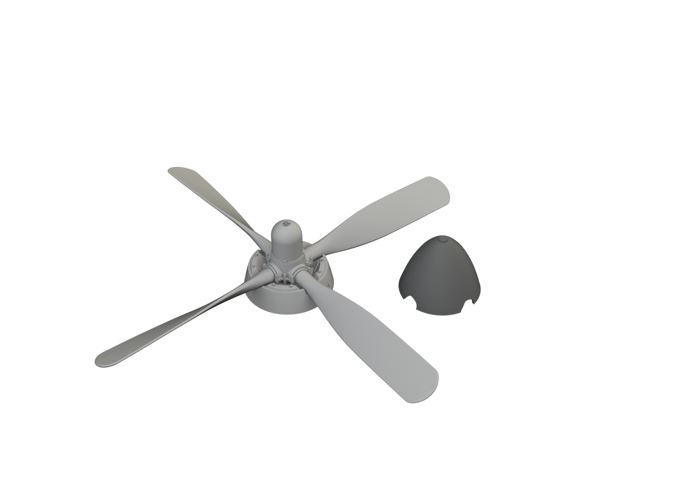 Eduard Brassin ED672362 P-51D Mustang Uncuffed Propeller 1:72