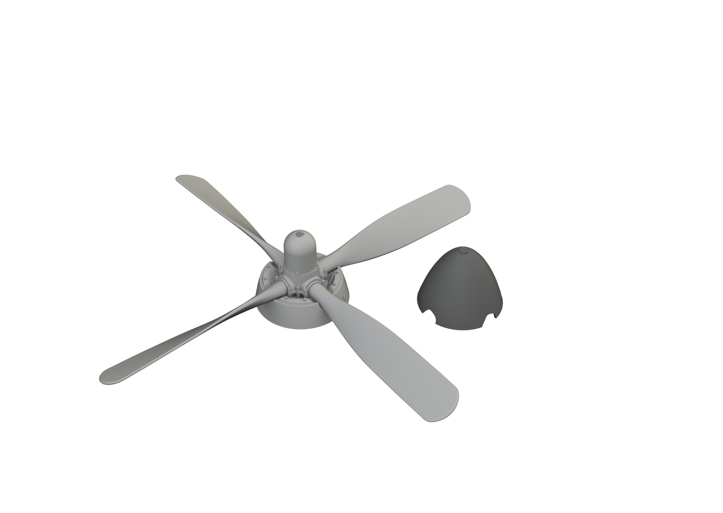 Eduard Brassin ED672362 P-51D Mustang Uncuffed Propeller 1:72