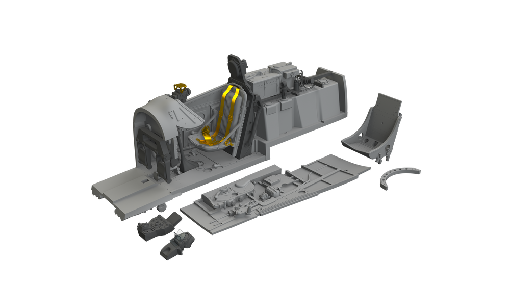 Eduard Brassin ED672363 1:72 North-American P-51D-5 Mustang cockpit