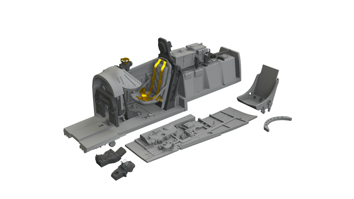 Eduard Brassin ED672363 1:72 North-American P-51D-5 Mustang cockpit