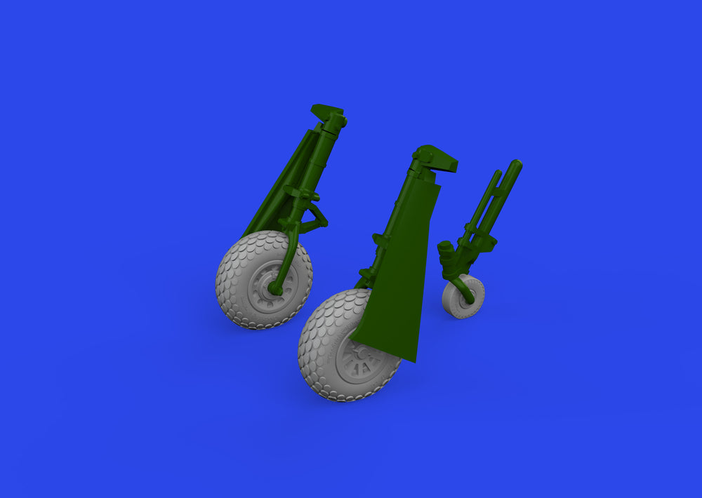 Eduard Brassin ED672367 North-American P-51D Mustang wheels oval tread 1:72