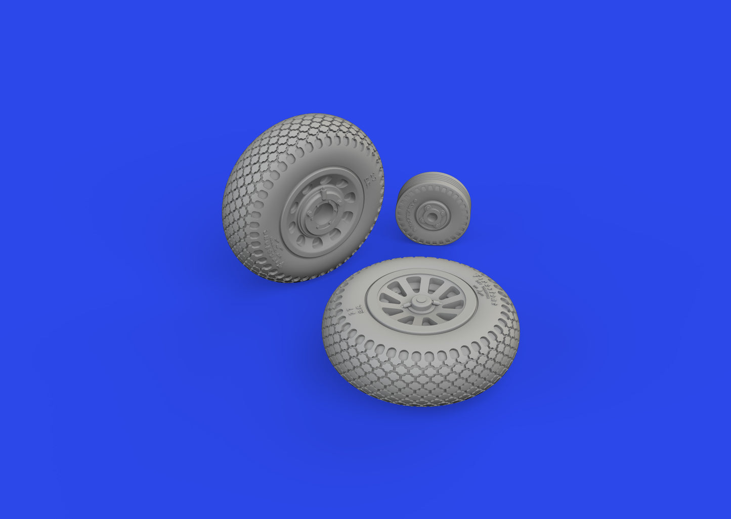 Eduard Brassin ED672368 North-American P-51D Mustang wheels cross tread 1:72