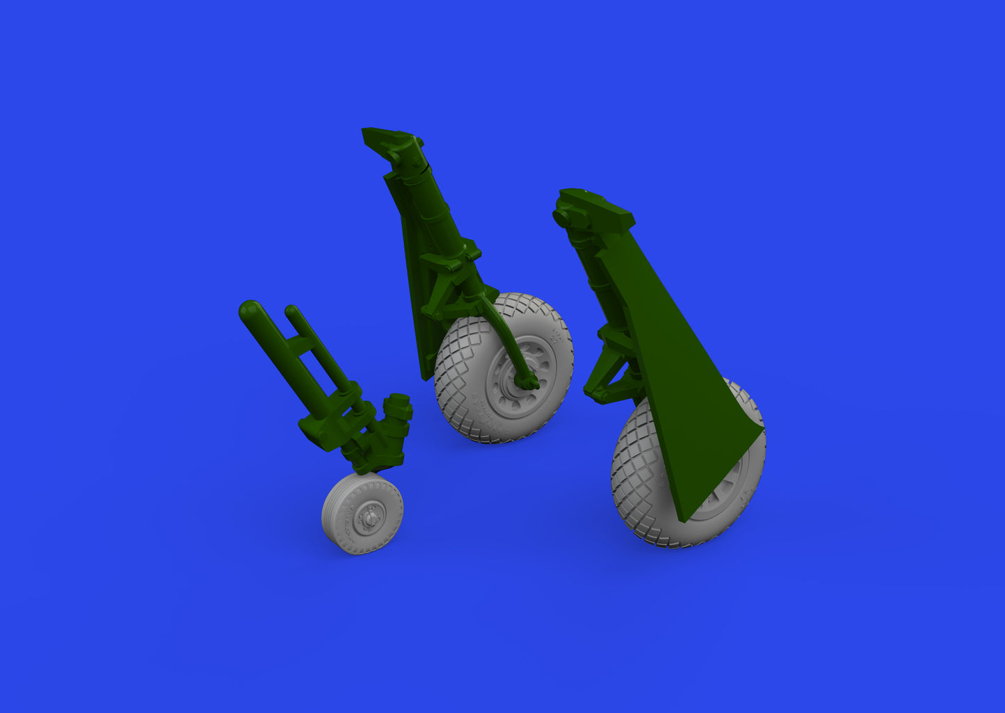 Eduard Brassin ED672370 North-American P-51D Mustang wheels diamond tread 2 1:72