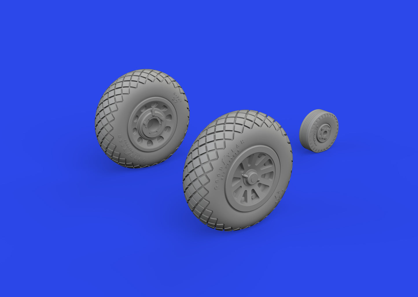 Eduard Brassin ED672371 North-American P-51D Mustang wheels block tread 2 1:72