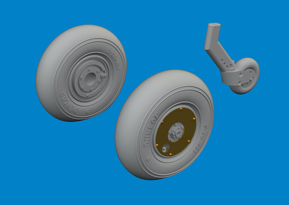 Eduard Brassin ED672407 Supermarine Spitfire Mk.V wheels 1:72