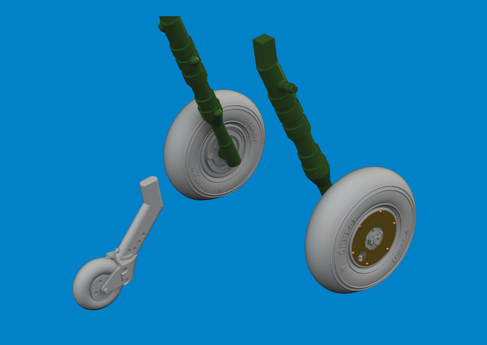 Eduard Brassin ED672407 Supermarine Spitfire Mk.V wheels 1:72