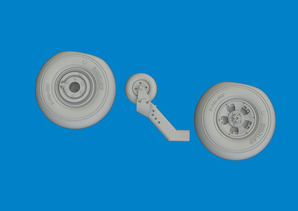 Eduard Brassin ED672407 Supermarine Spitfire Mk.V wheels 1:72