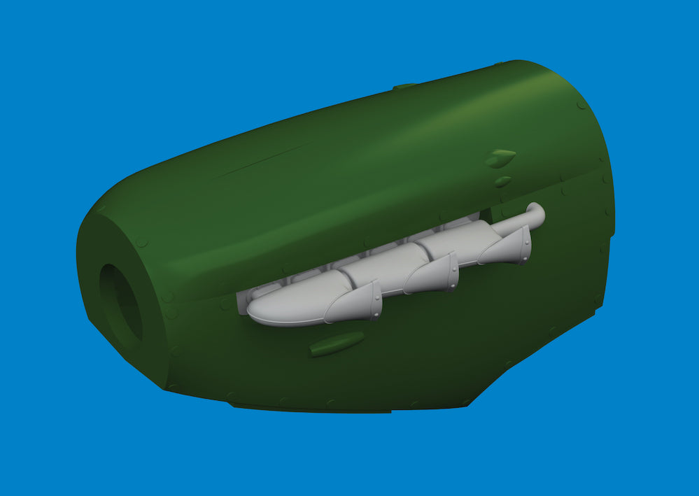 Eduard Brassin ED672409 Spitfire Mk.V Fishtail Exhausts 3D-Print 1:72