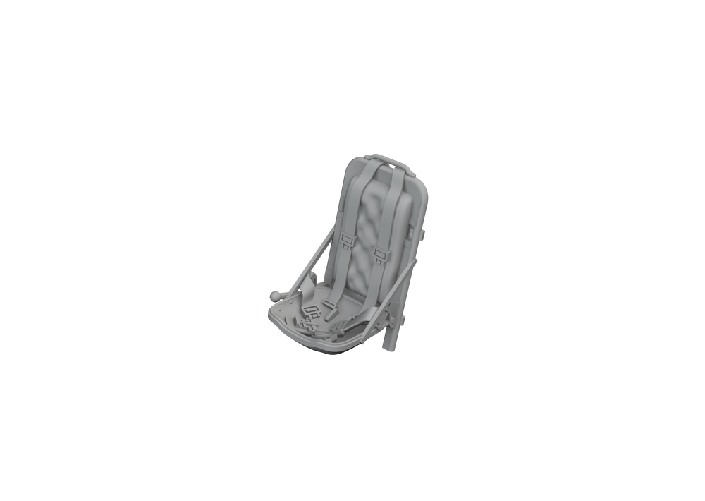 Eduard Brassin ED672413 1:72 P-51D Mustang Seat with Integral Belts 3D-Print