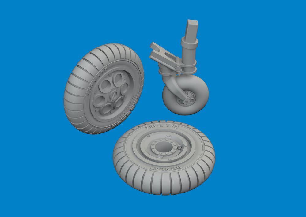 Eduard Brassin ED672419 Focke-Wulf Fw-190A-3/Fw-190A-8 wheels early 1:72
