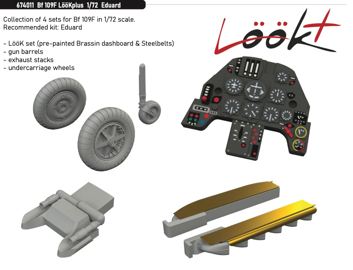 Eduard Brassin ED674011 Messerschmitt Bf-109F LooKplus series 1:72