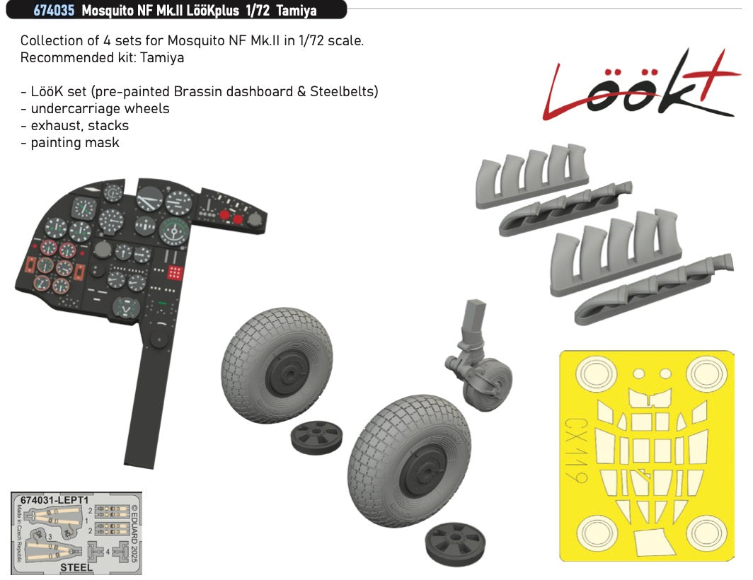 Eduard Brassin ED674035 de Havilland Mosquito NF Mk.II LooKplus series 1:72