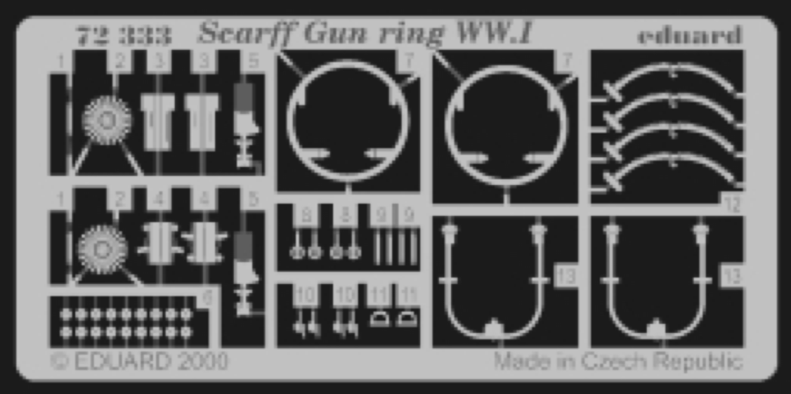 Eduard ED72333 1:72 WWI Scarff gun ring