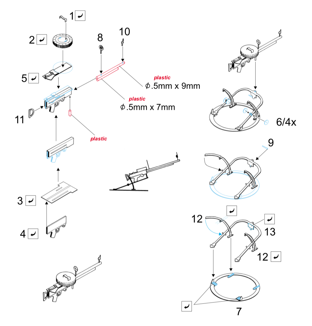 Eduard ED72333 1:72 WWI Scarff gun ring