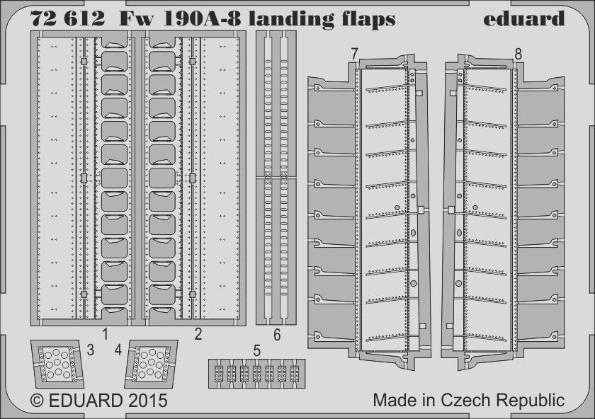 Eduard ED72612 1:72 Focke-Wulf Fw-190A-8 landing flaps