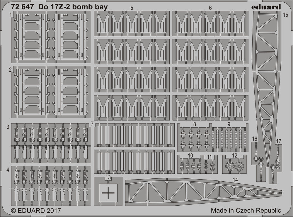 Eduard ED72647 1:72 Dornier Do-17Z-2 bomb bay