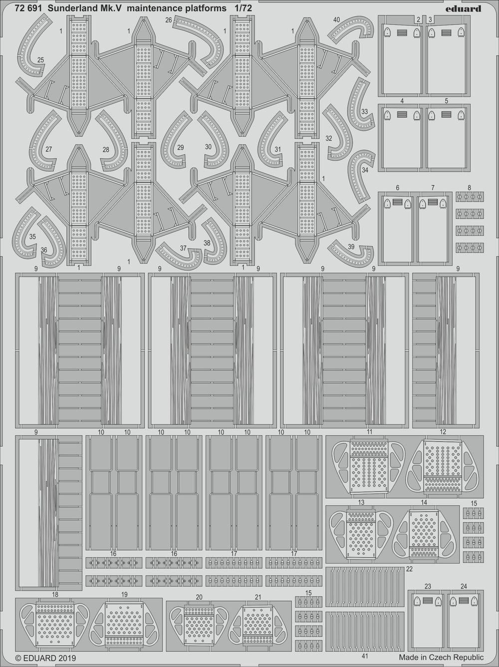 Eduard ED72691 1:72 Short Sunderland Mk.V opening maintenance panels