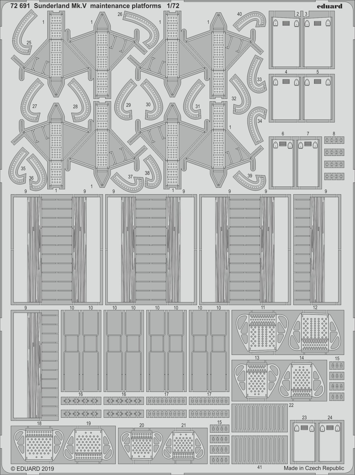 Eduard ED72691 1:72 Short Sunderland Mk.V opening maintenance panels