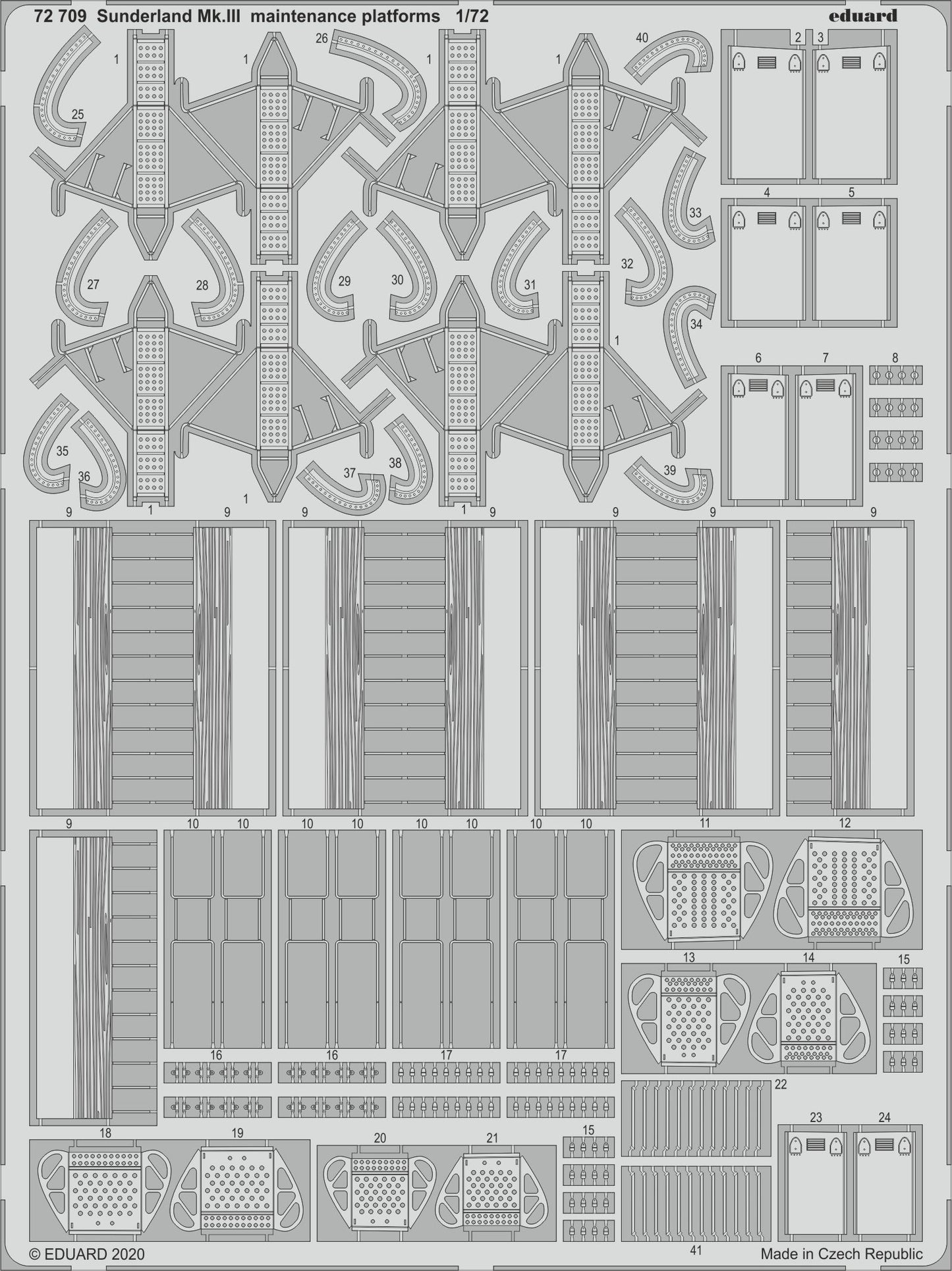 Eduard ED72709 1:72 Short Sunderland Mk.III maintenance platforms