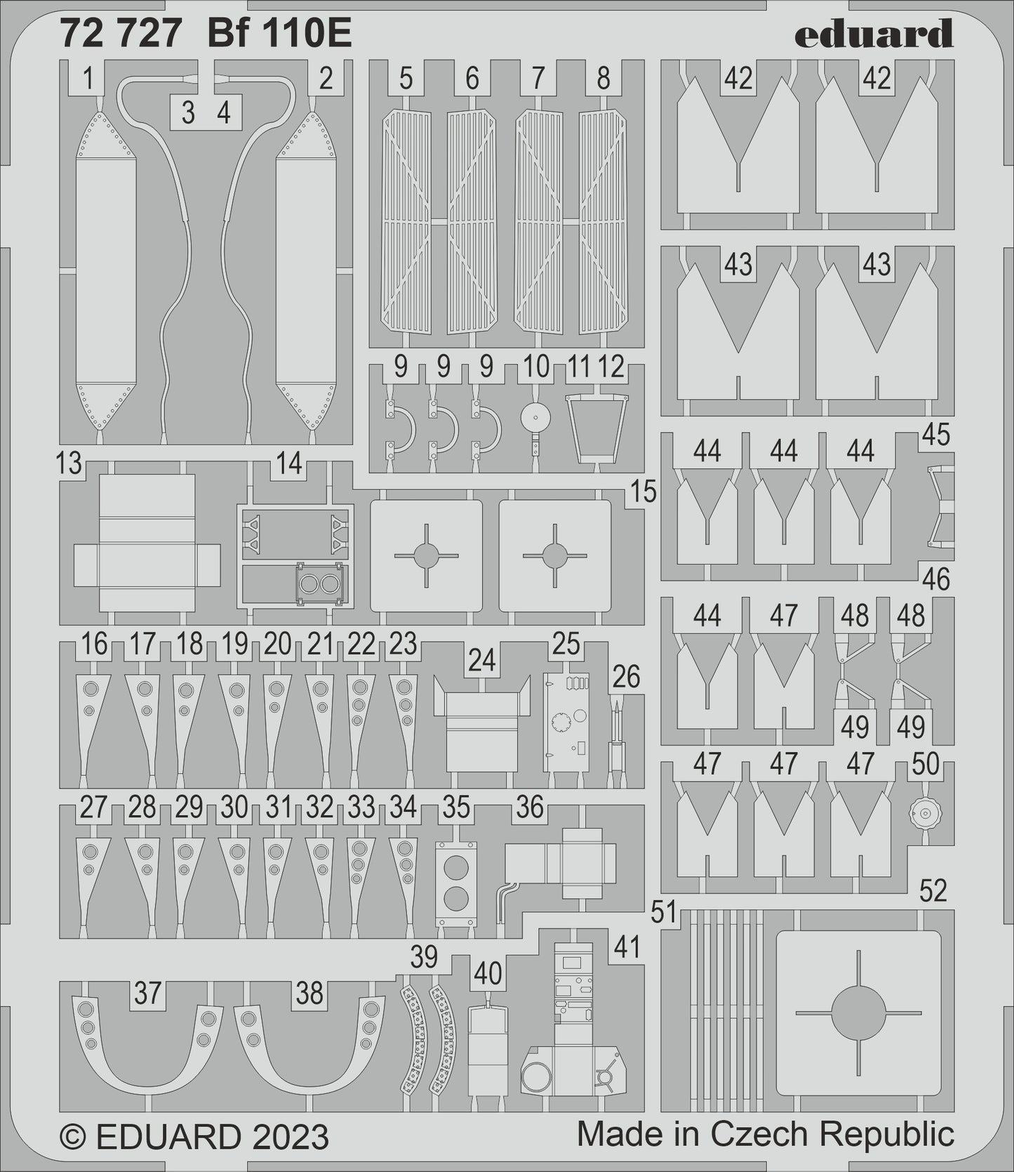 Eduard ED72727 1:72 Messerschmitt Bf-110E